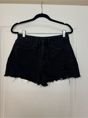 YMI Black Distressed Women's Denim Shorts